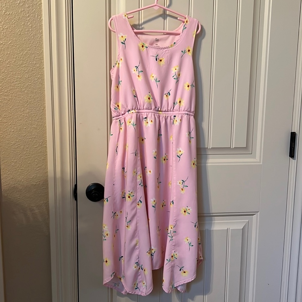 Pink floral sundress